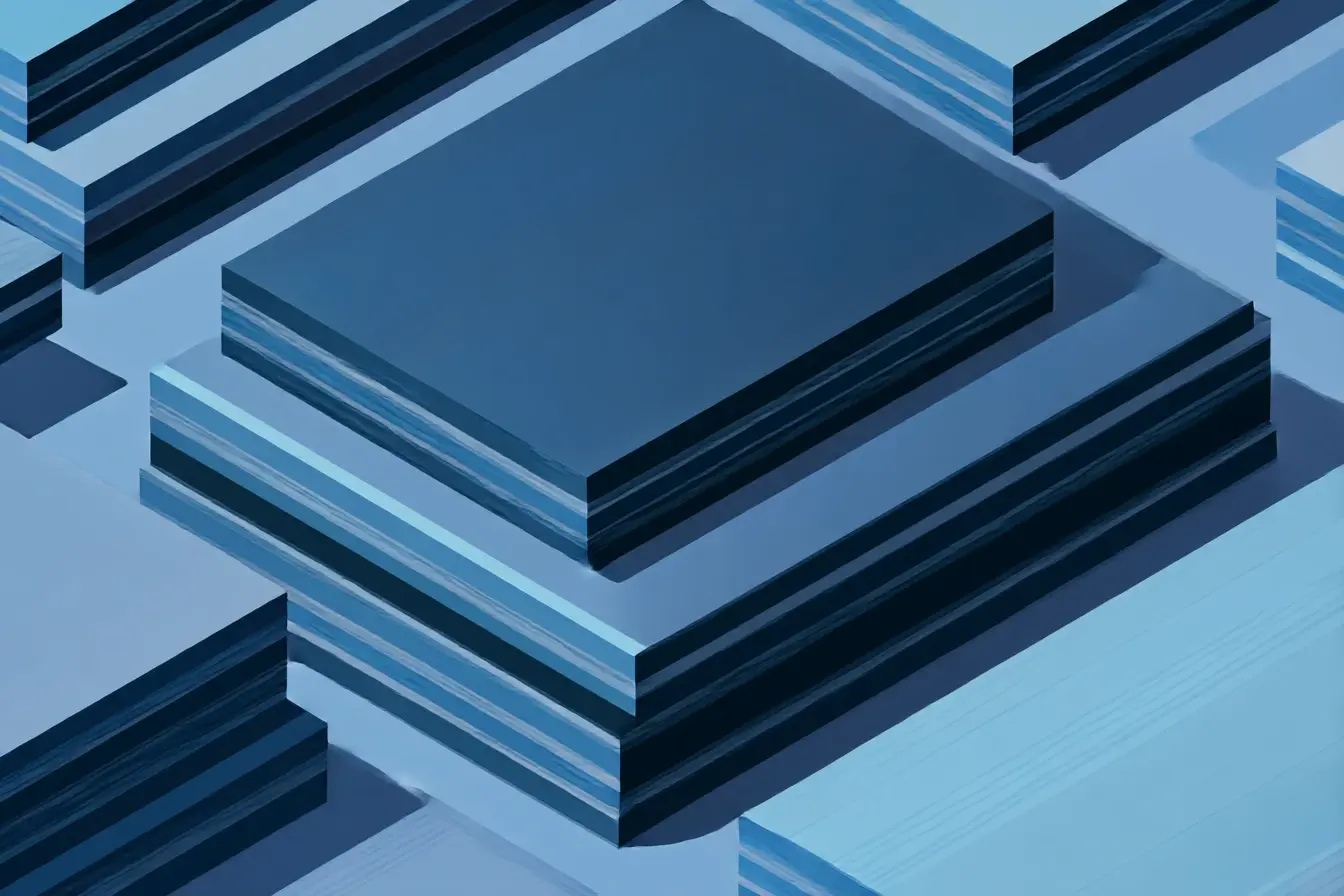 Plywood sheets stacked with measuring tape and cut list